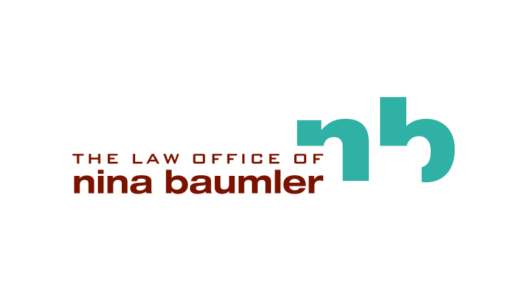 Nina Baumler lawyer logo design