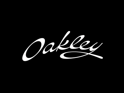 oakley women script logo design